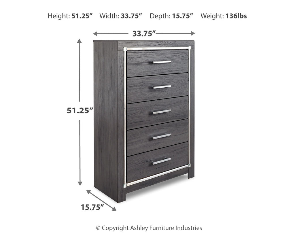 Lodanna King Panel Bedroom Set, Gray