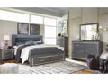 Lodanna King Upholstered Storage Bedroom Set, Gray