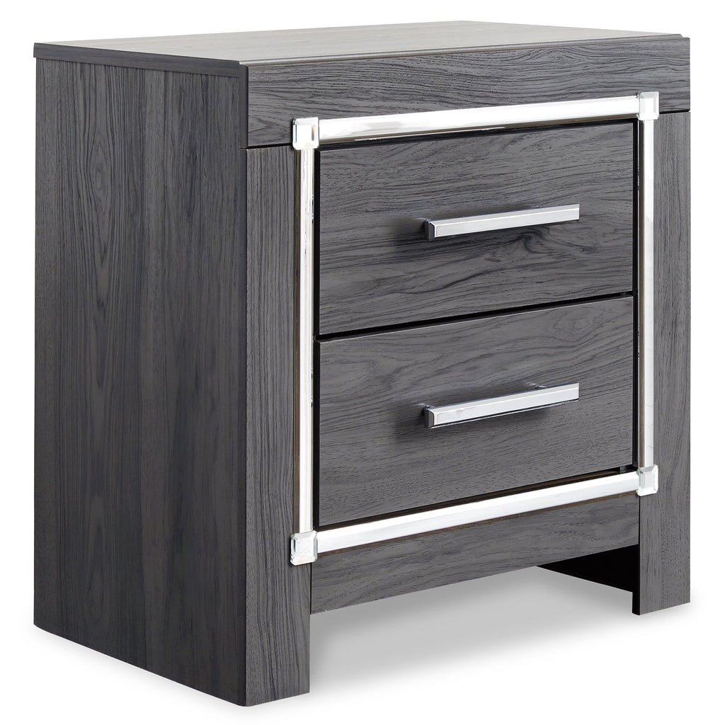 Lodanna King Upholstered Storage Bedroom Set, Gray