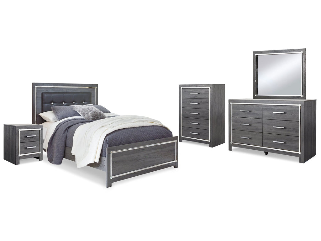 Lodanna Queen Panel Bedroom Set, Gray