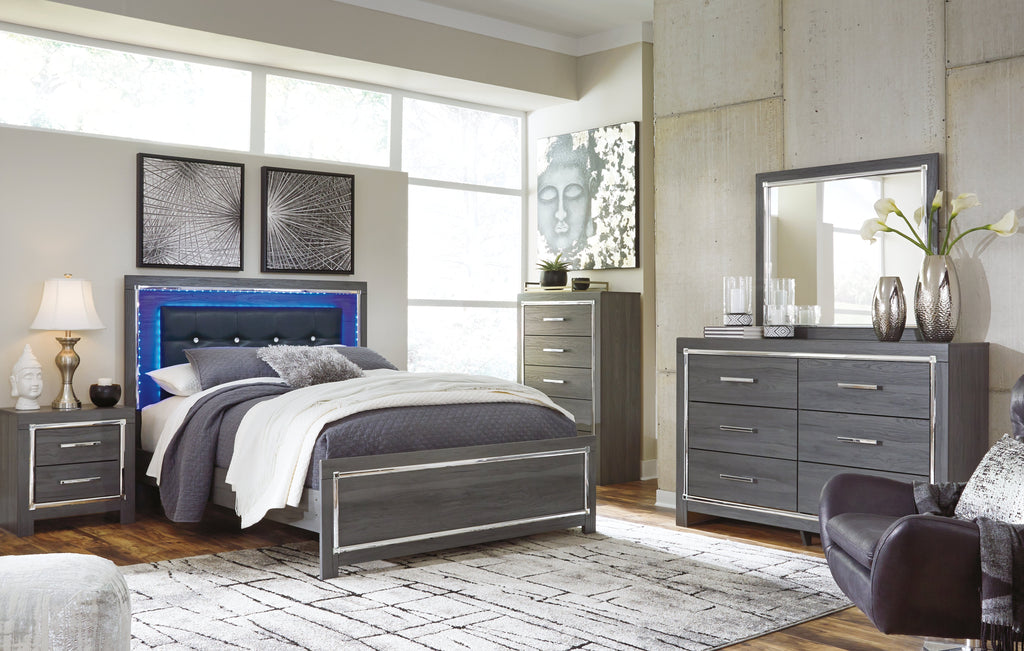 Lodanna Queen Panel Bedroom Set, Gray