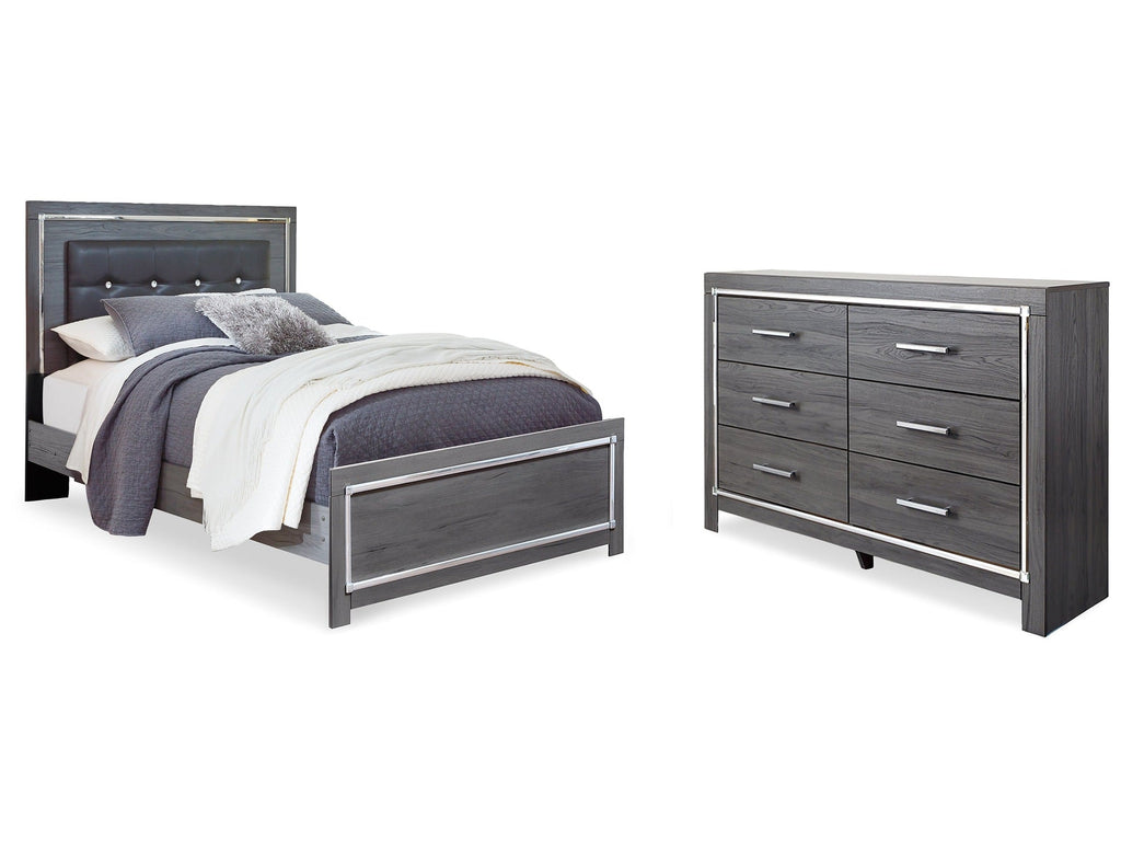 Lodanna Gray Queen Panel Bedroom Set with Dresser