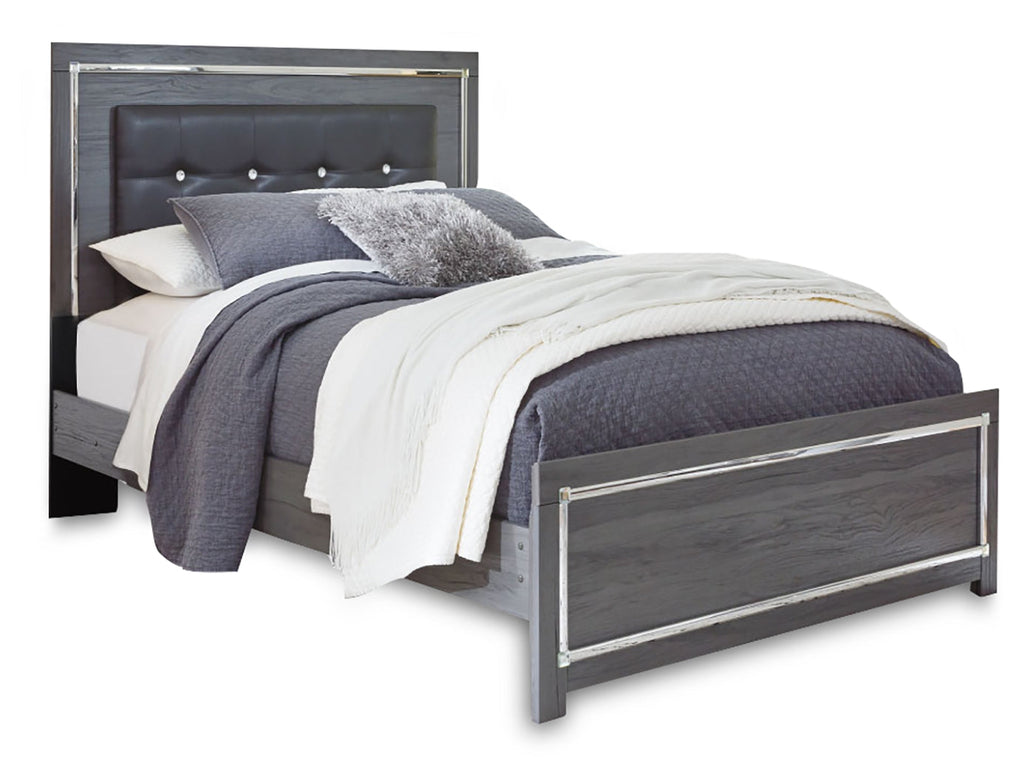 Lodanna Gray Queen Panel Bedroom Set with Nightstand