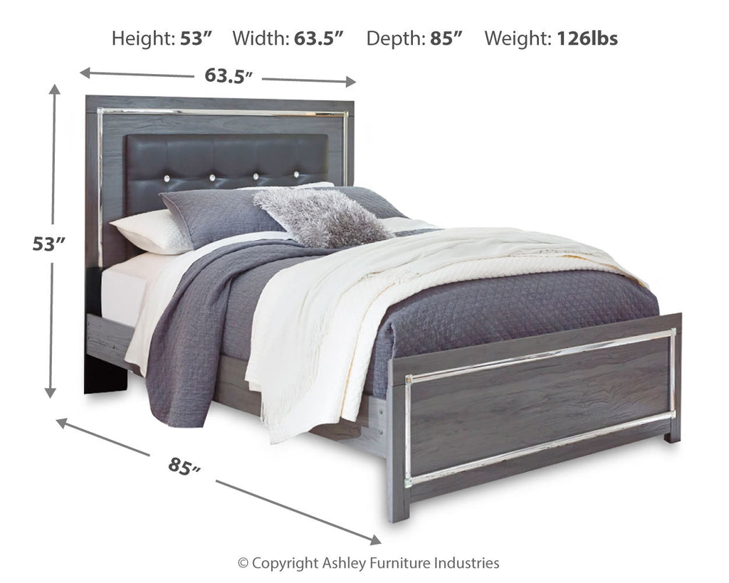 Lodanna Gray Queen Panel Bedroom Set with Nightstand