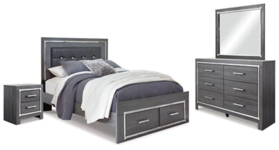 Lodanna Queen Storage Bedroom Set, Gray