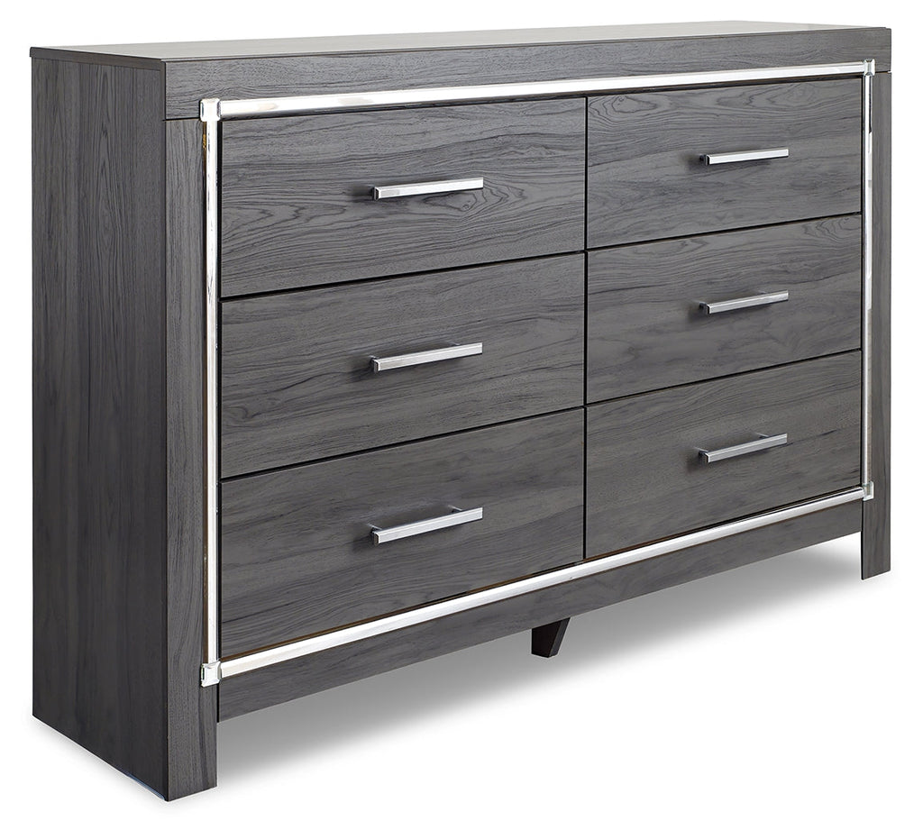 Lodanna Gray Queen Storage Bedroom Set with Dresser and Nightstand