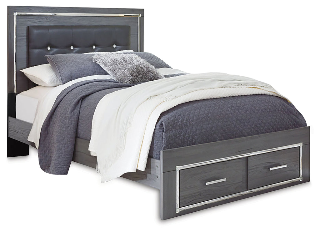 Lodanna Gray Queen Storage Bedroom Set with Dresser and Nightstand