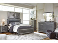 Lodanna Queen Upholstered Panel Bedroom Set, Gray