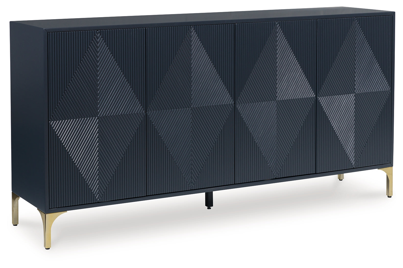 Loirwick Dark Blue Accent Cabinet