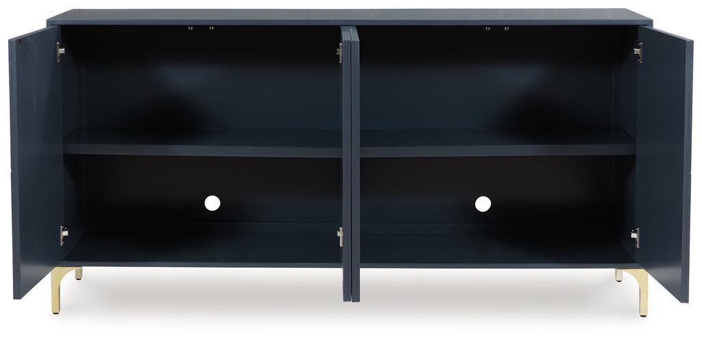 Loirwick Dark Blue Accent Cabinet