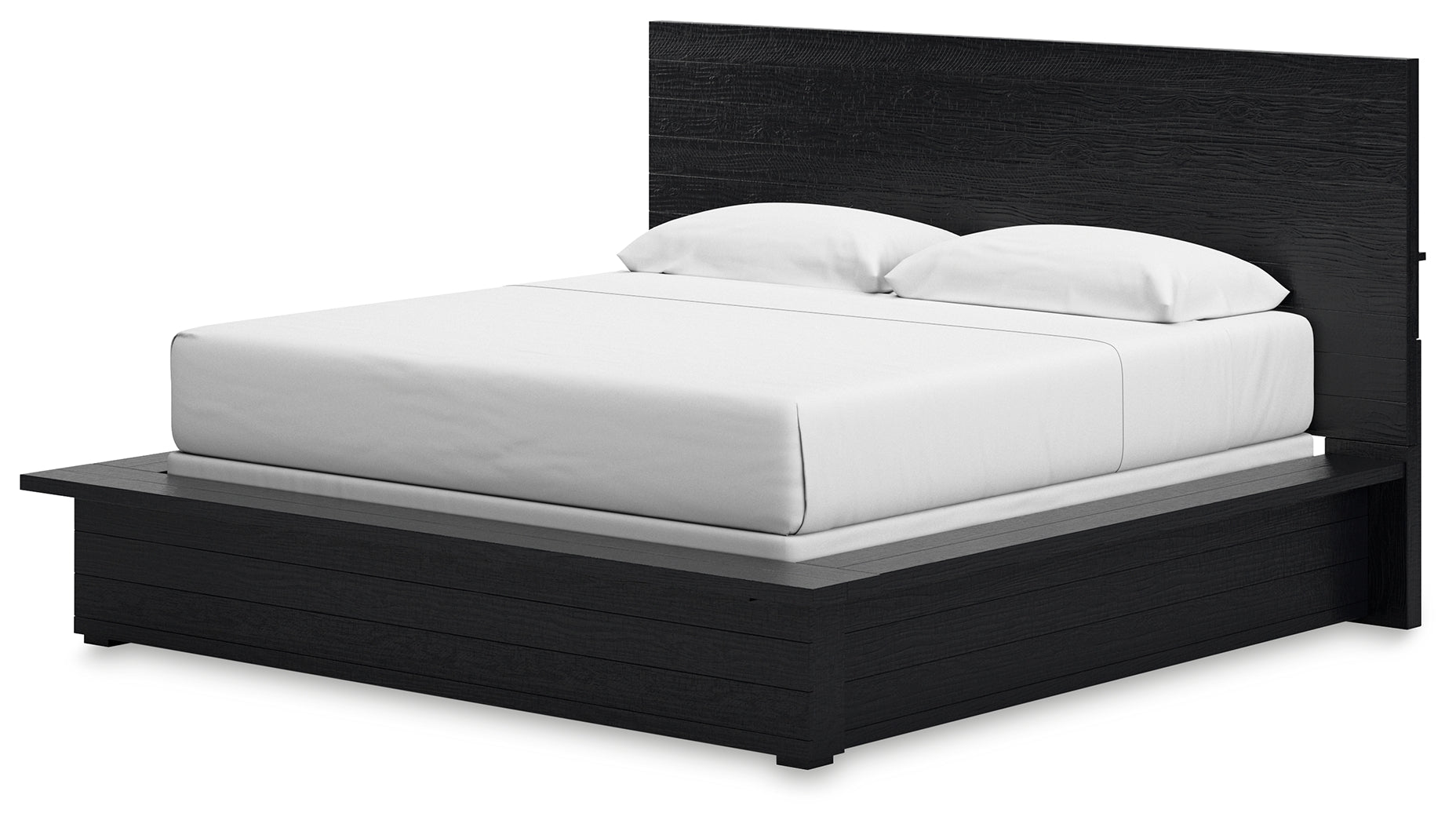 Londer Black King Panel Bed