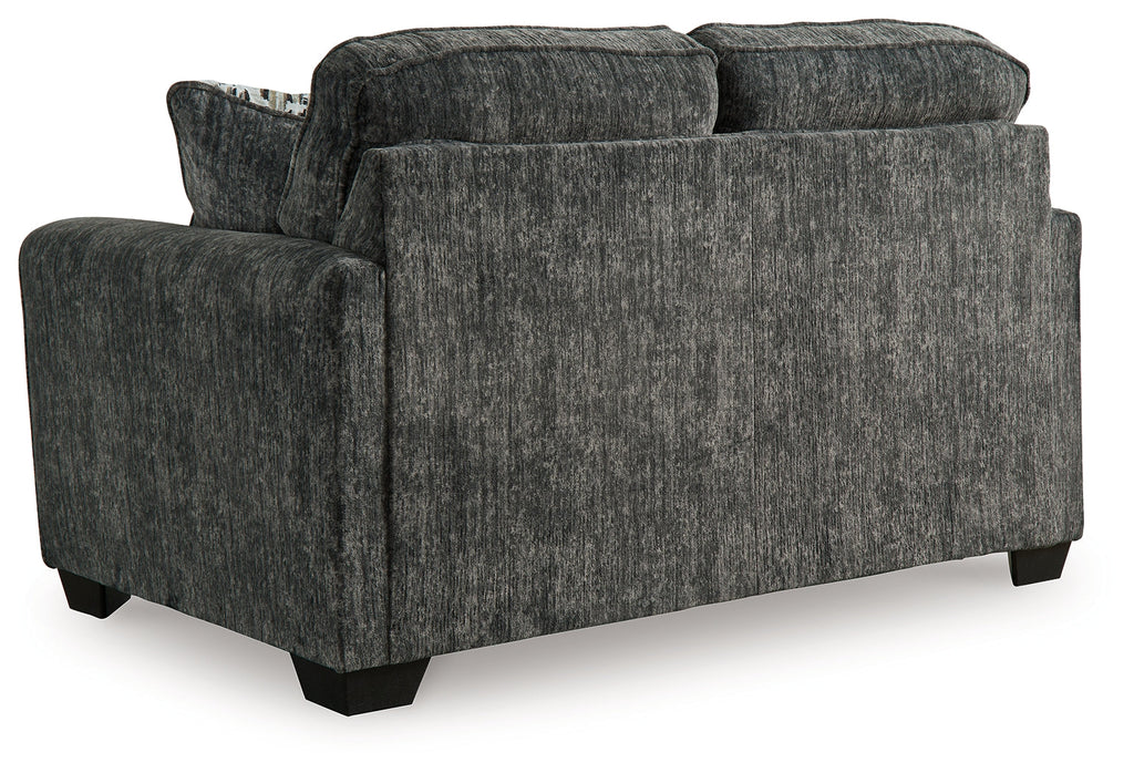 Lonoke Gunmetal 2 Loveseats & Chair