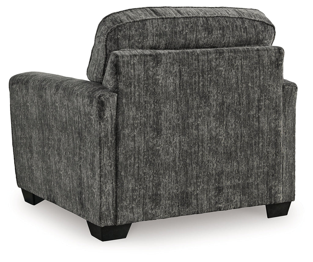 Lonoke Gunmetal 2 Loveseats & Oversized Chair & Ottoman