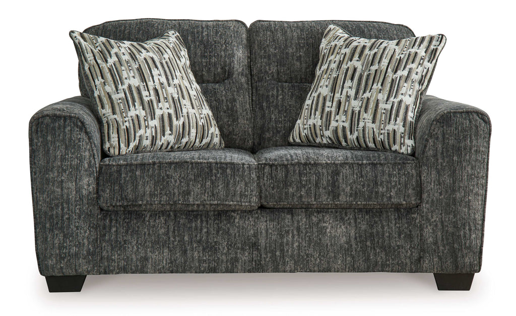 Lonoke Gunmetal Living Room Set / 2pc