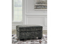 Lonoke Gunmetal Ottoman