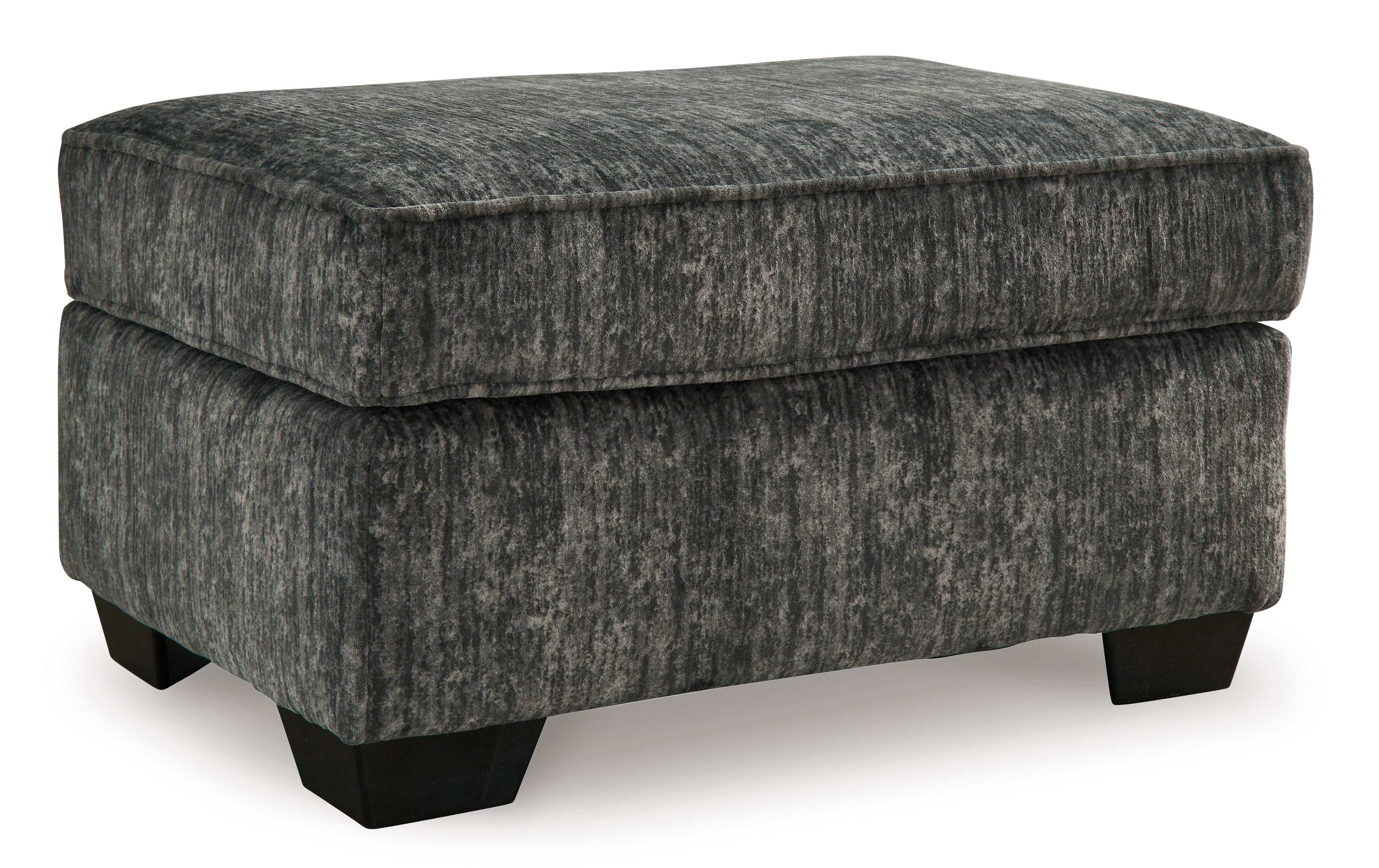 Lonoke Gunmetal Oversized Chair & Ottoman