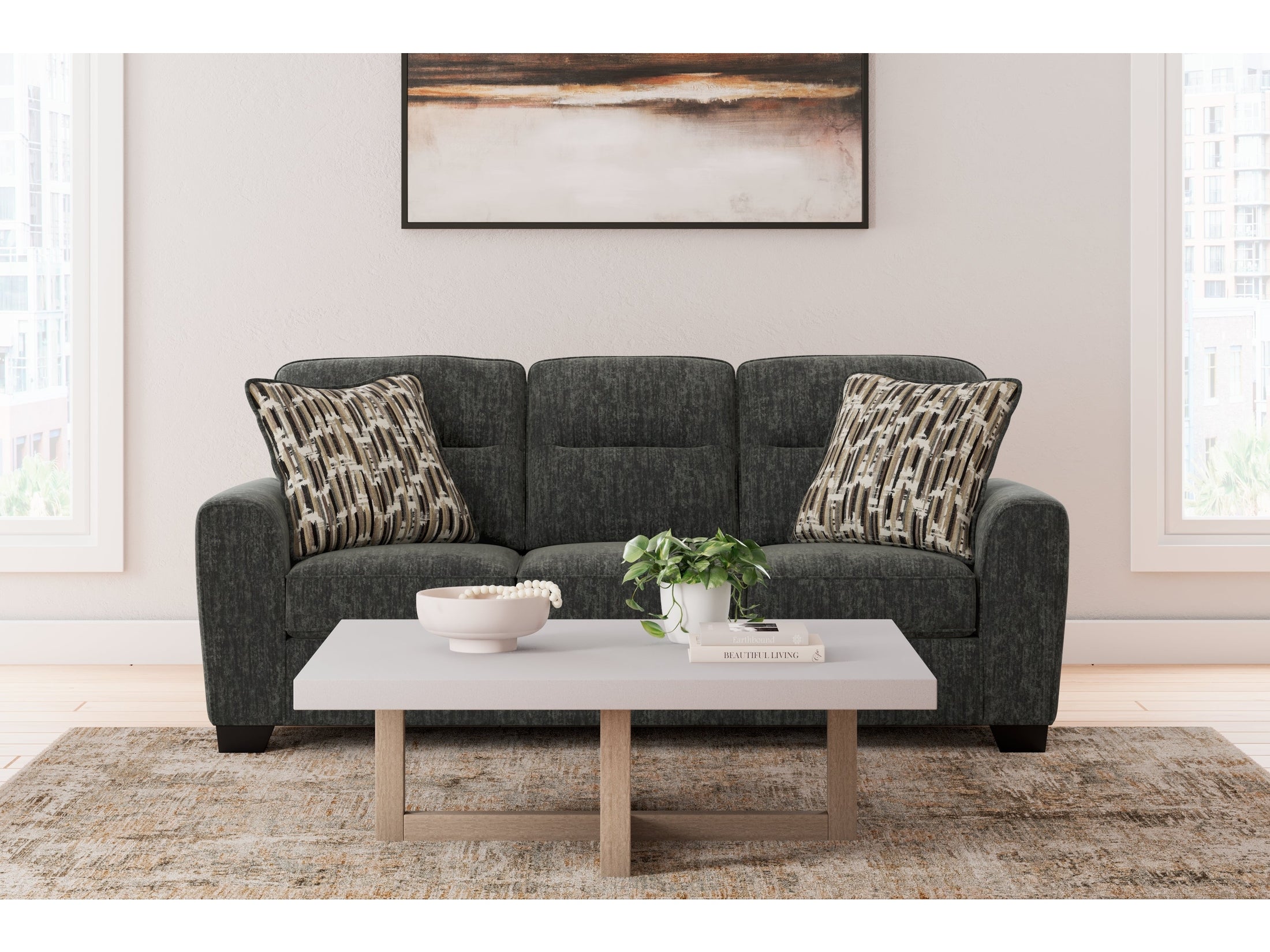 Lonoke Gunmetal Sofa