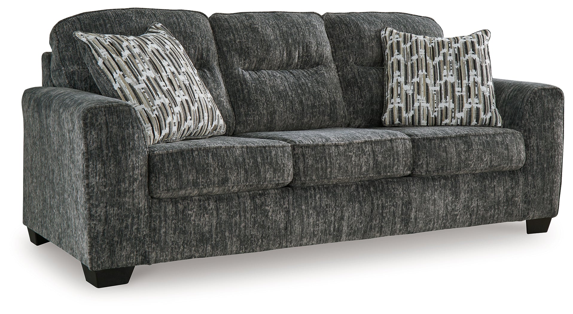 Lonoke Gunmetal Sofa and Oversized Chair