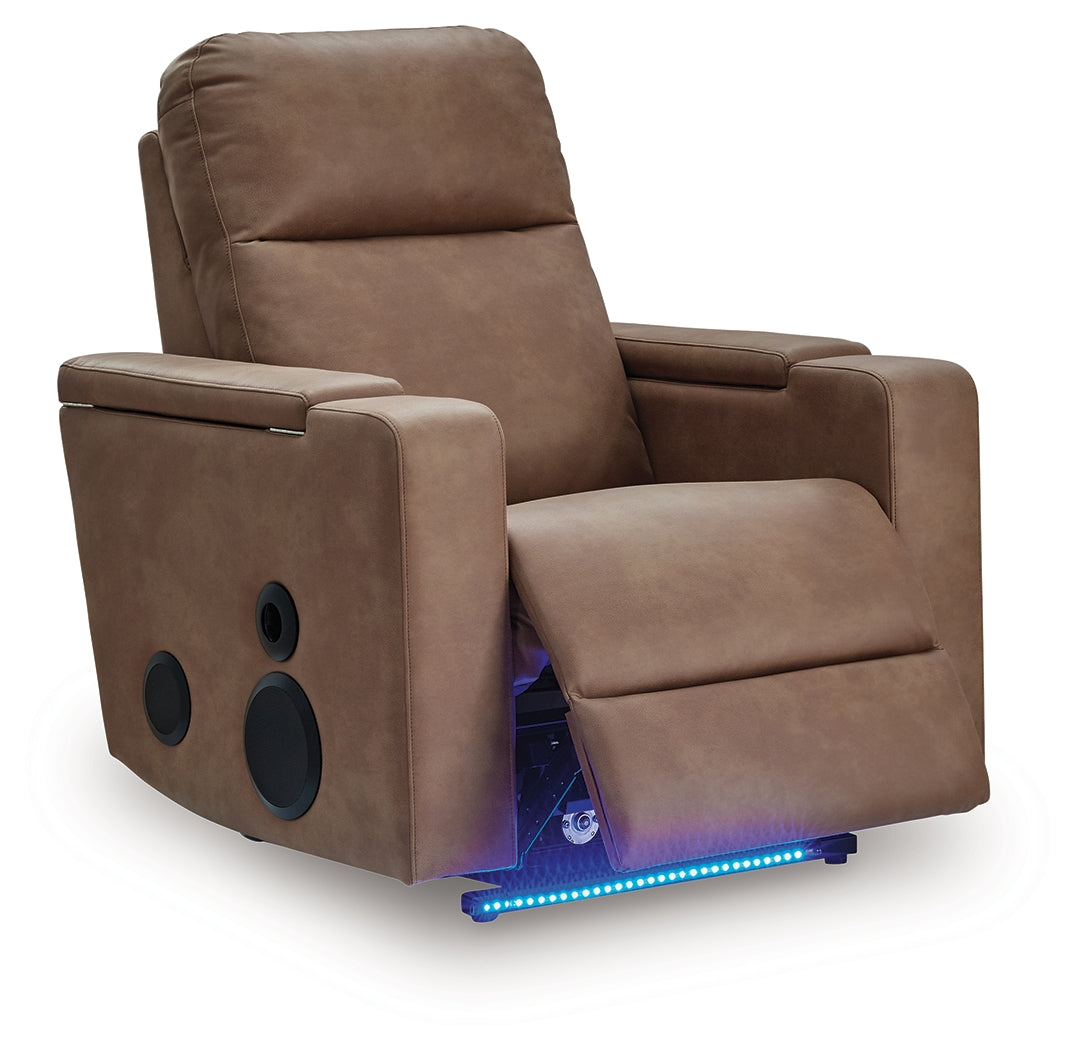 Lorrenton Caramel Glider PWR REC w/Audio System