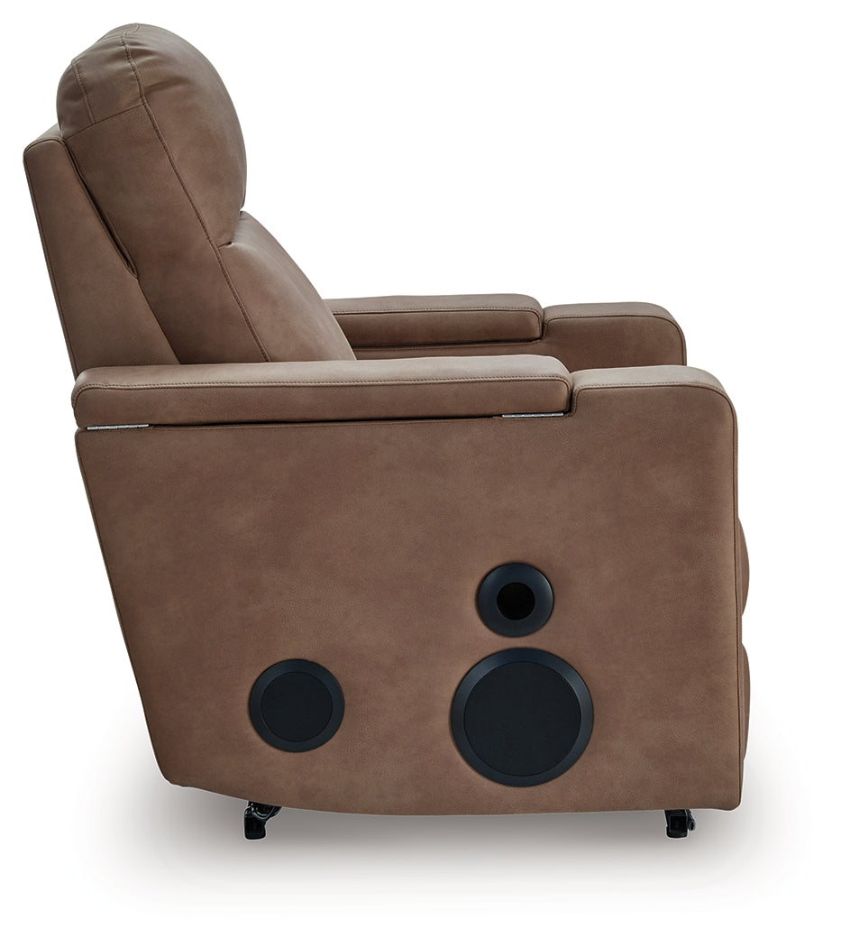 Lorrenton Caramel Glider PWR REC w/Audio System