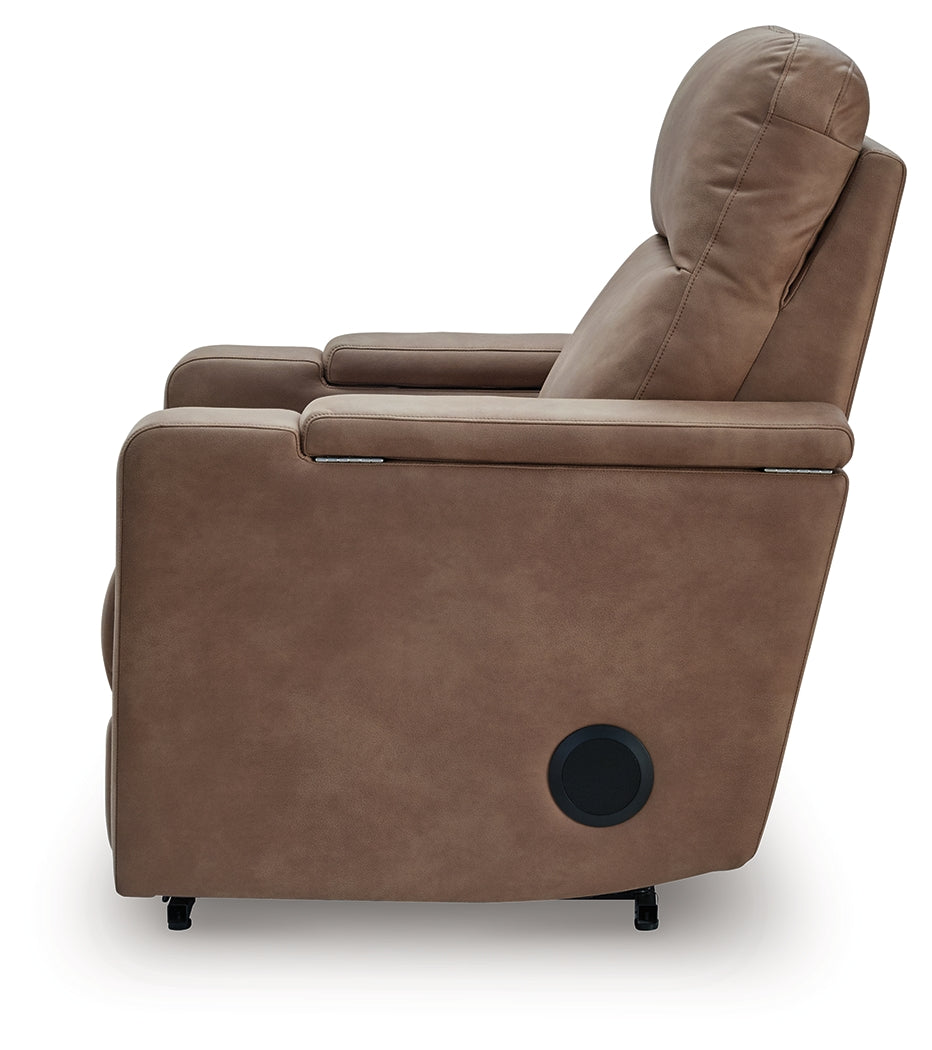 Lorrenton Caramel Glider PWR REC w/Audio System