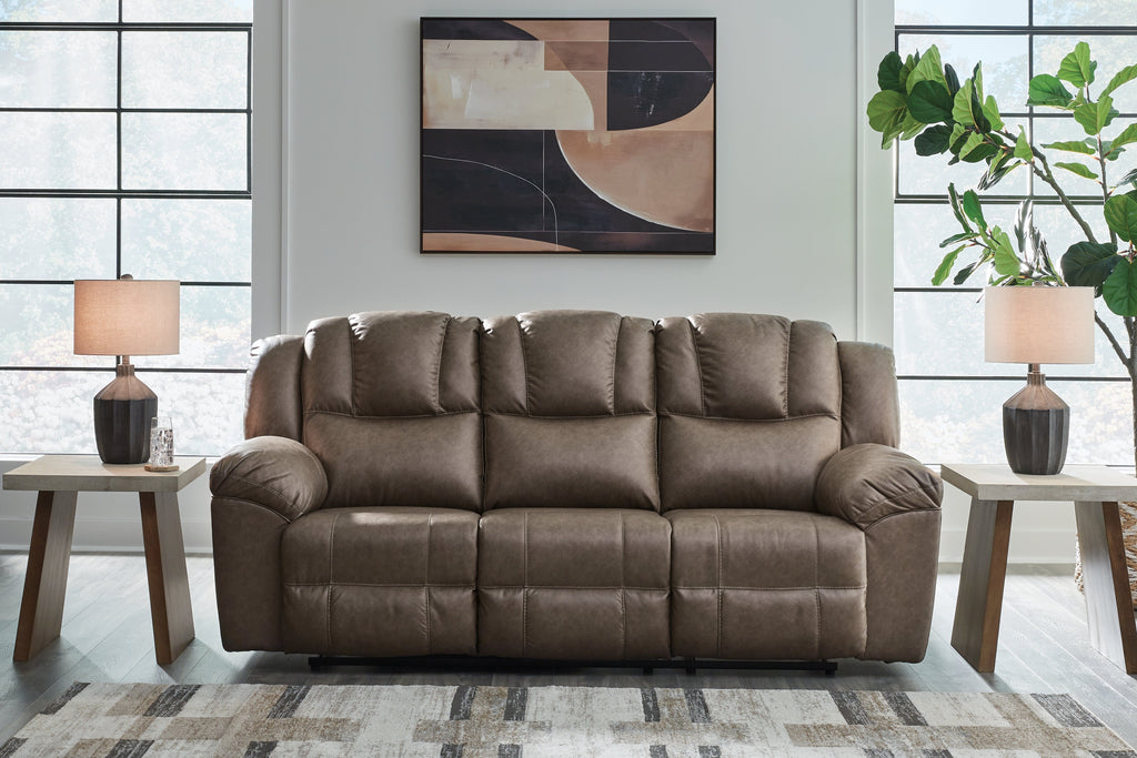 Lowilla Driftwood Reclining Sofa and Loveseat