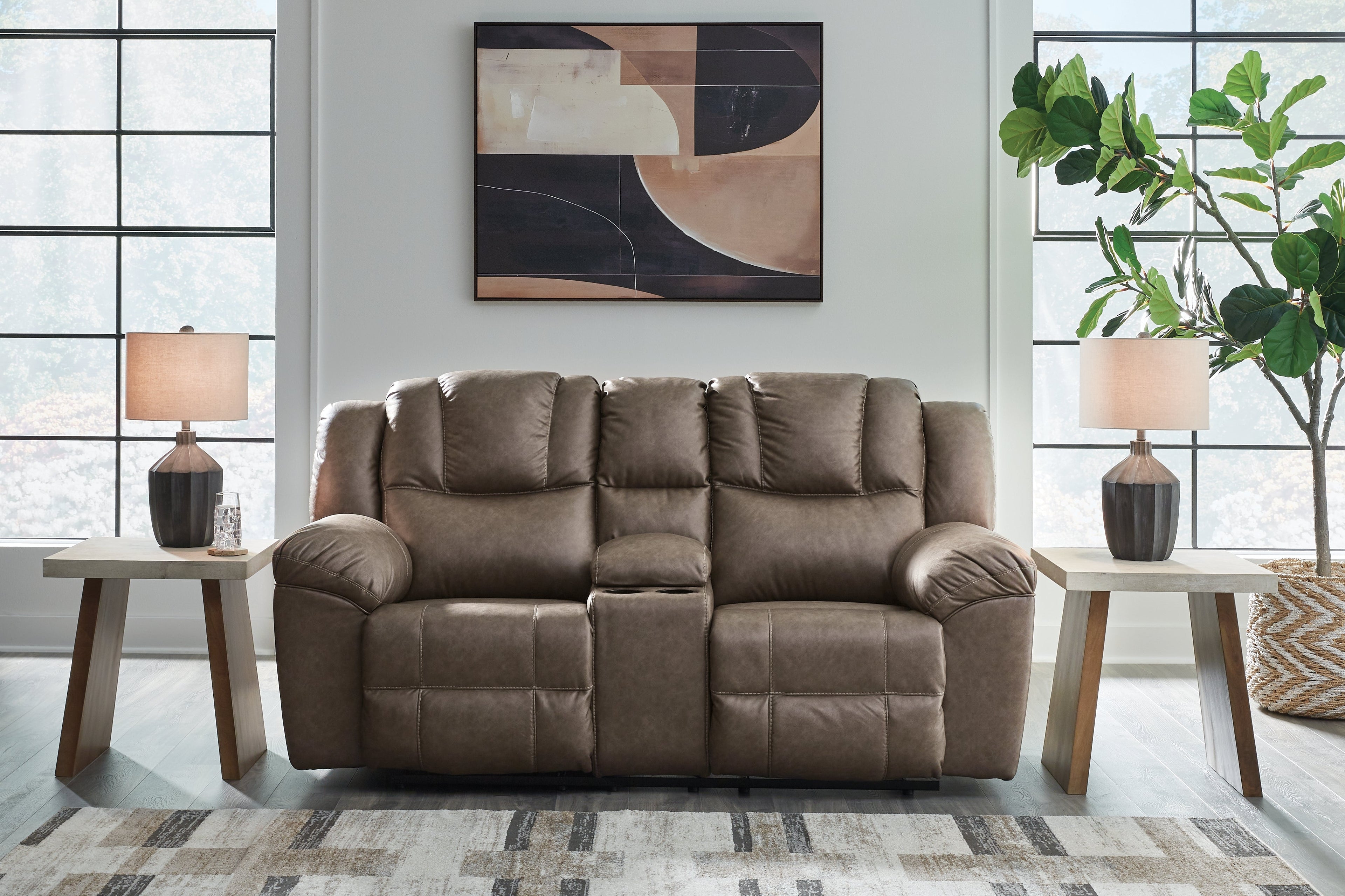 Lowilla Driftwood Reclining Sofa and Loveseat