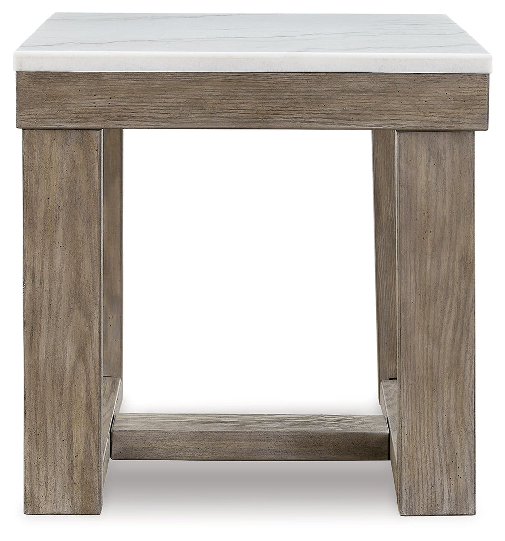 Loyaska Brown/Ivory Coffee Table, End and Sofa Table