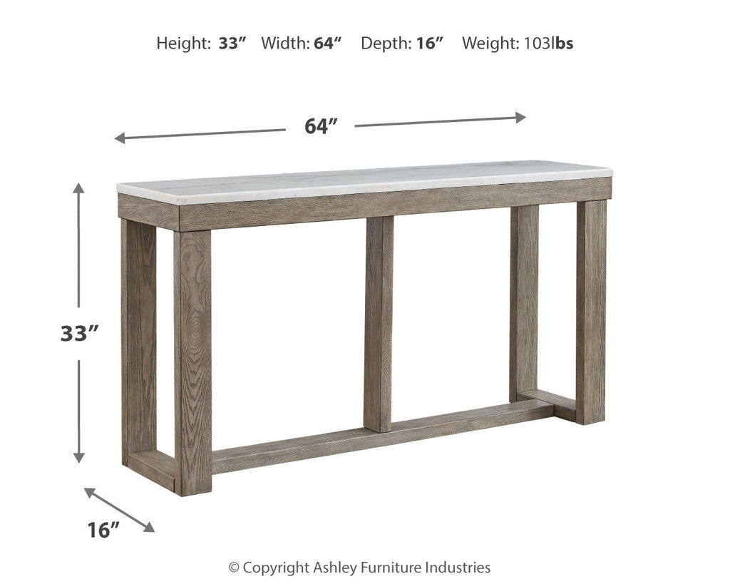 Loyaska Brown/Ivory Coffee Table, End and Sofa Table