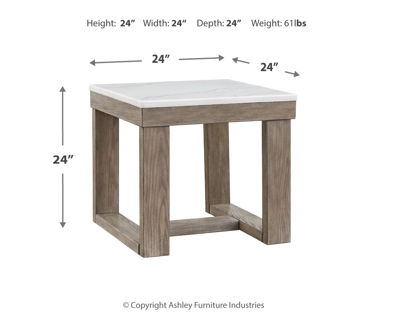 Loyaska Brown/Ivory Coffee Table, End and Sofa Table