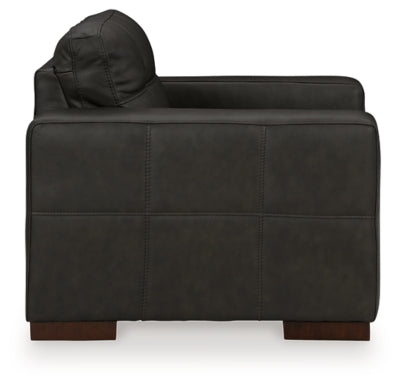 Luigi Thunder Oversized Chair and Ottoman