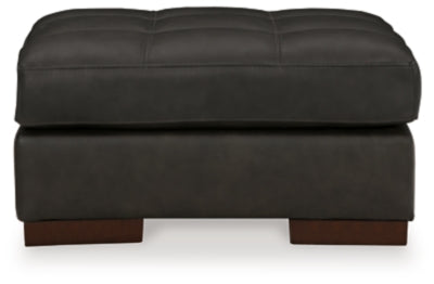 Luigi Thunder Oversized Chair and Ottoman