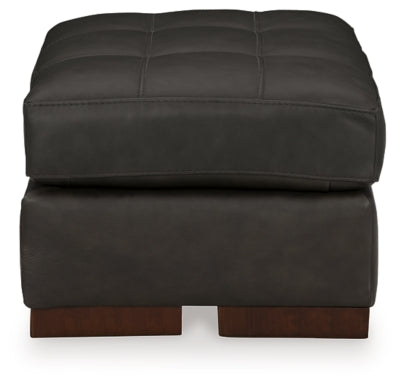 Luigi Thunder Oversized Chair and Ottoman