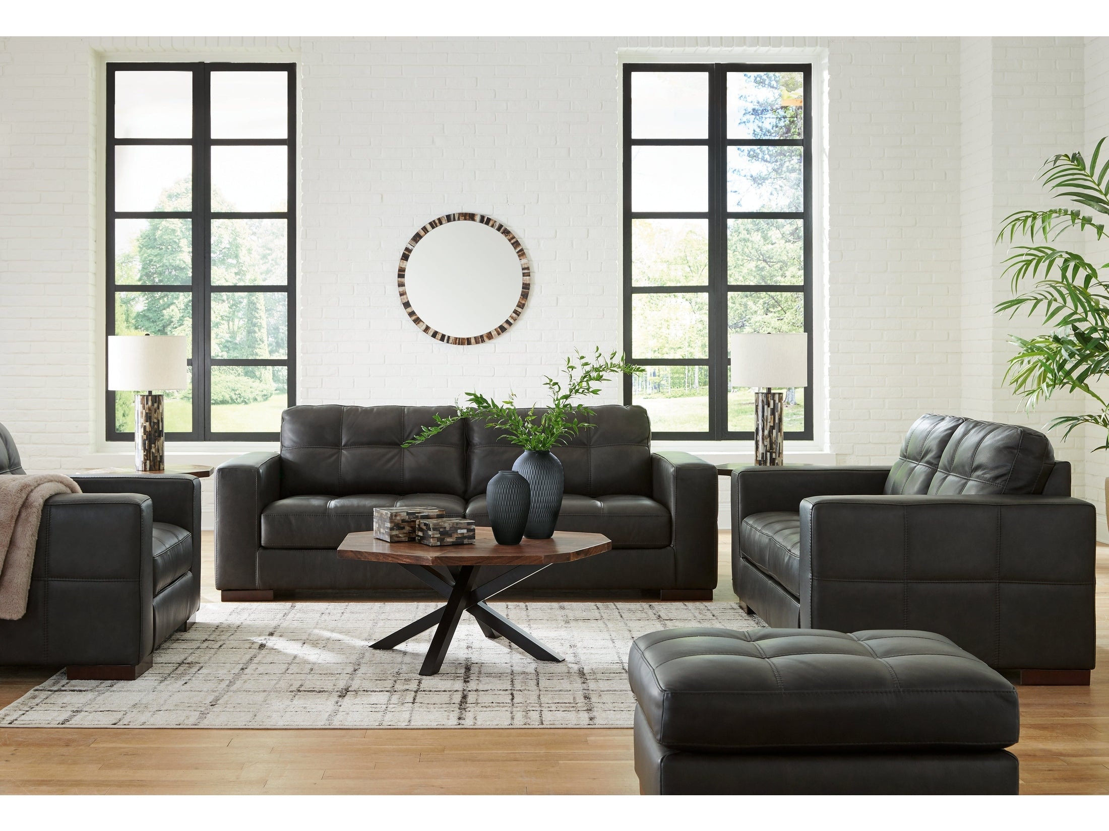 Luigi Thunder Sofa, Loveseat, Chair and Ottoman