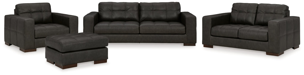 Luigi Thunder Sofa, Loveseat, Chair and Ottoman