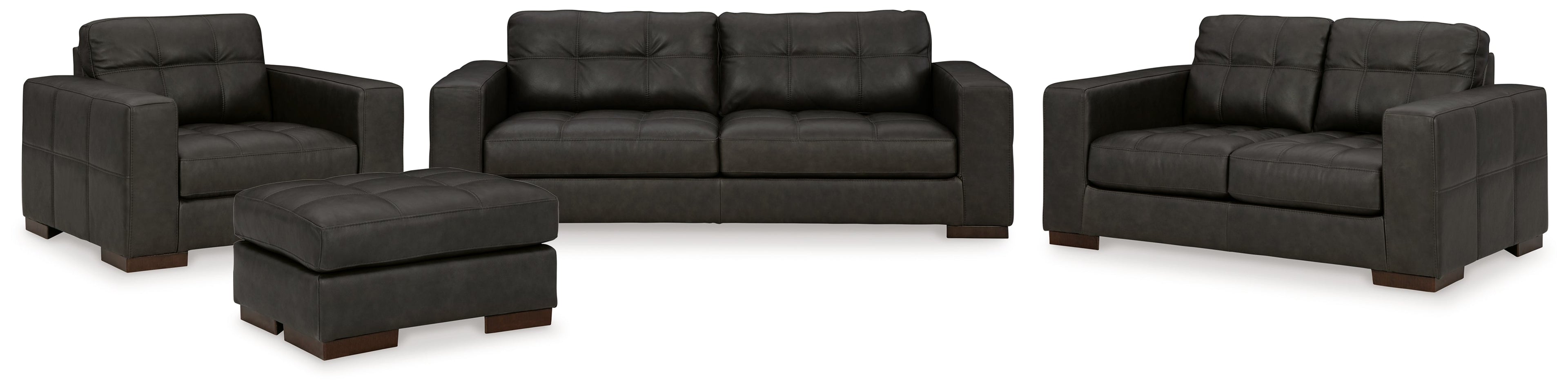 Luigi Thunder Sofa, Loveseat, Chair and Ottoman
