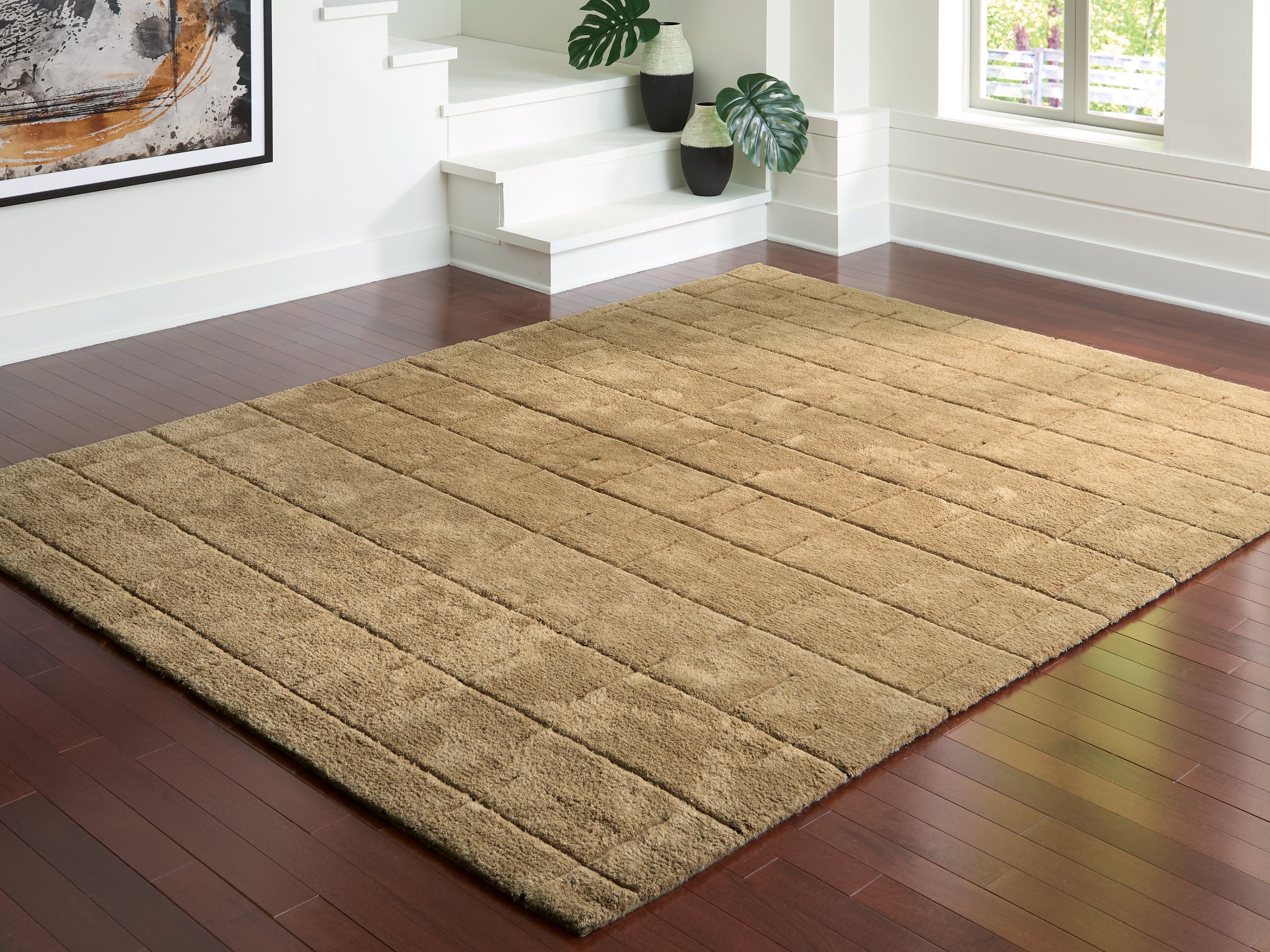 Luzmont Golden Brown Large Rug