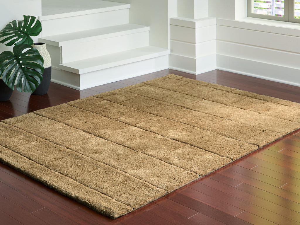 Luzmont Golden Brown Medium Rug