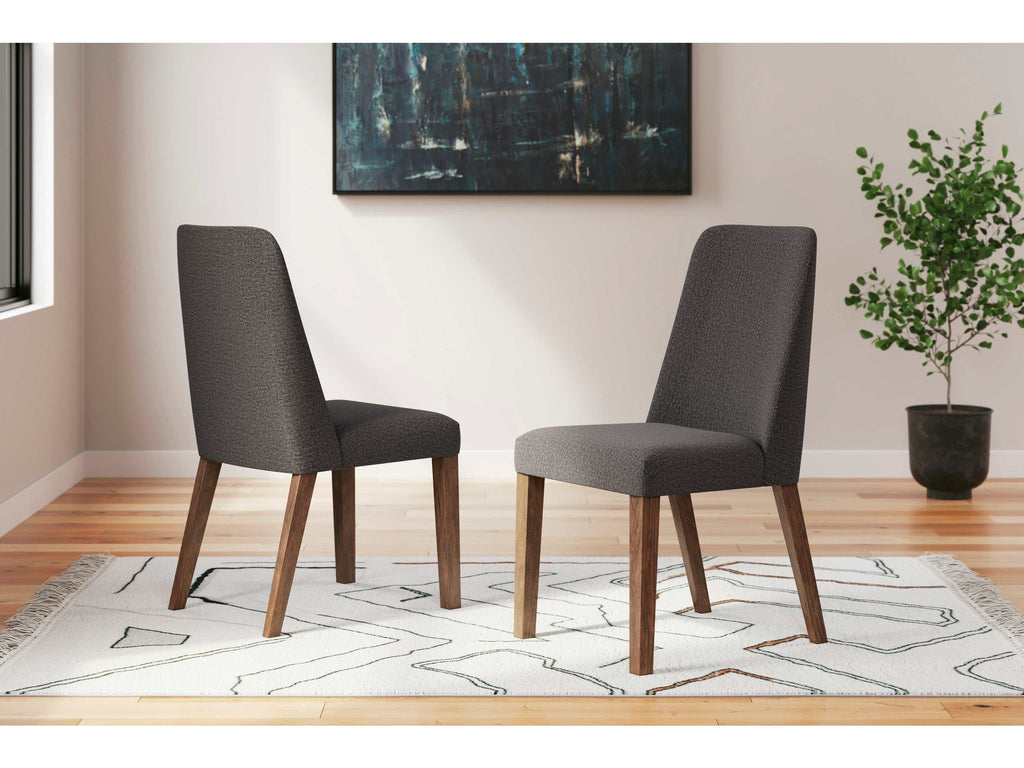 Lyncott Charcoal & Brown Dining Chair (Set of 2)