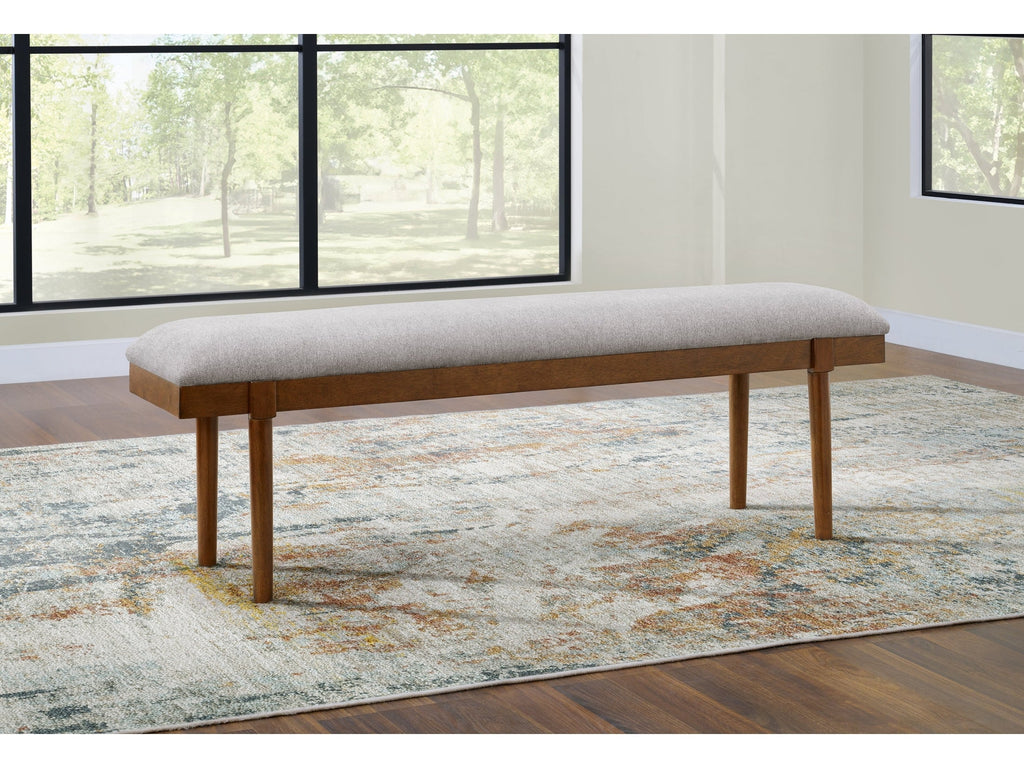 Lyncott Gray & Brown 59" Dining Bench