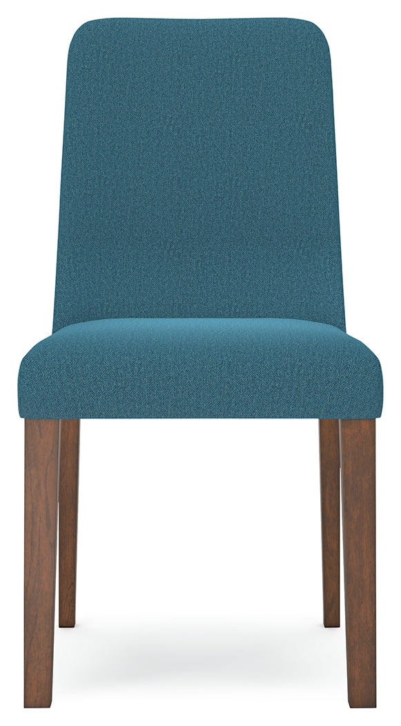 Lyncott Blue/Brown Dining Table and 4 Chairs