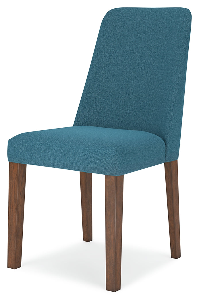 Lyncott Blue/Brown Extension Dining Table and 6 Chairs