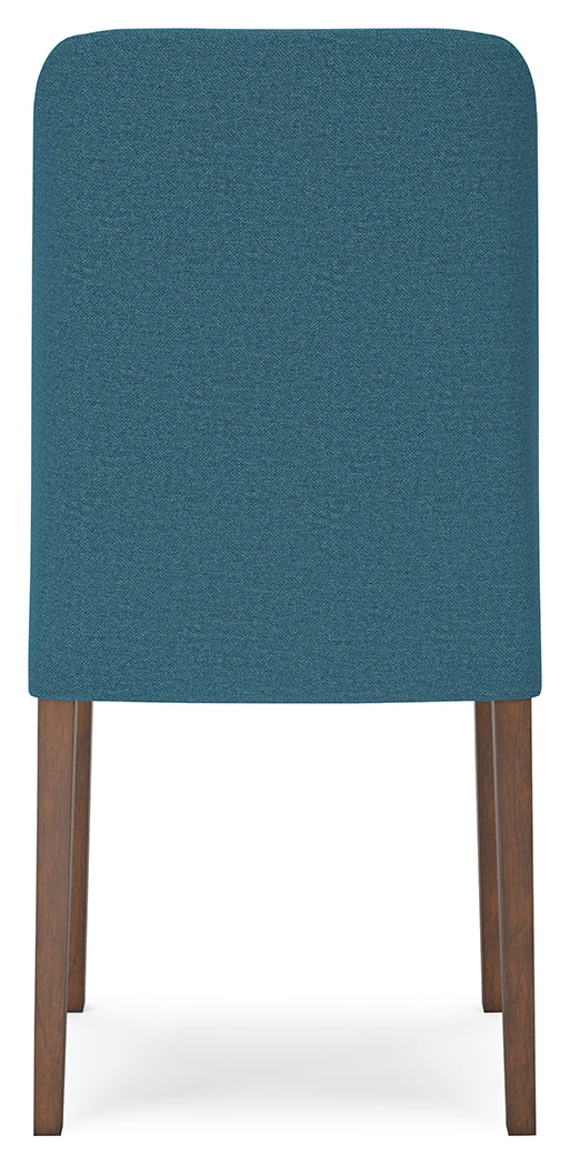 Lyncott Blue/Brown Extension Dining Table with 4 Chairs