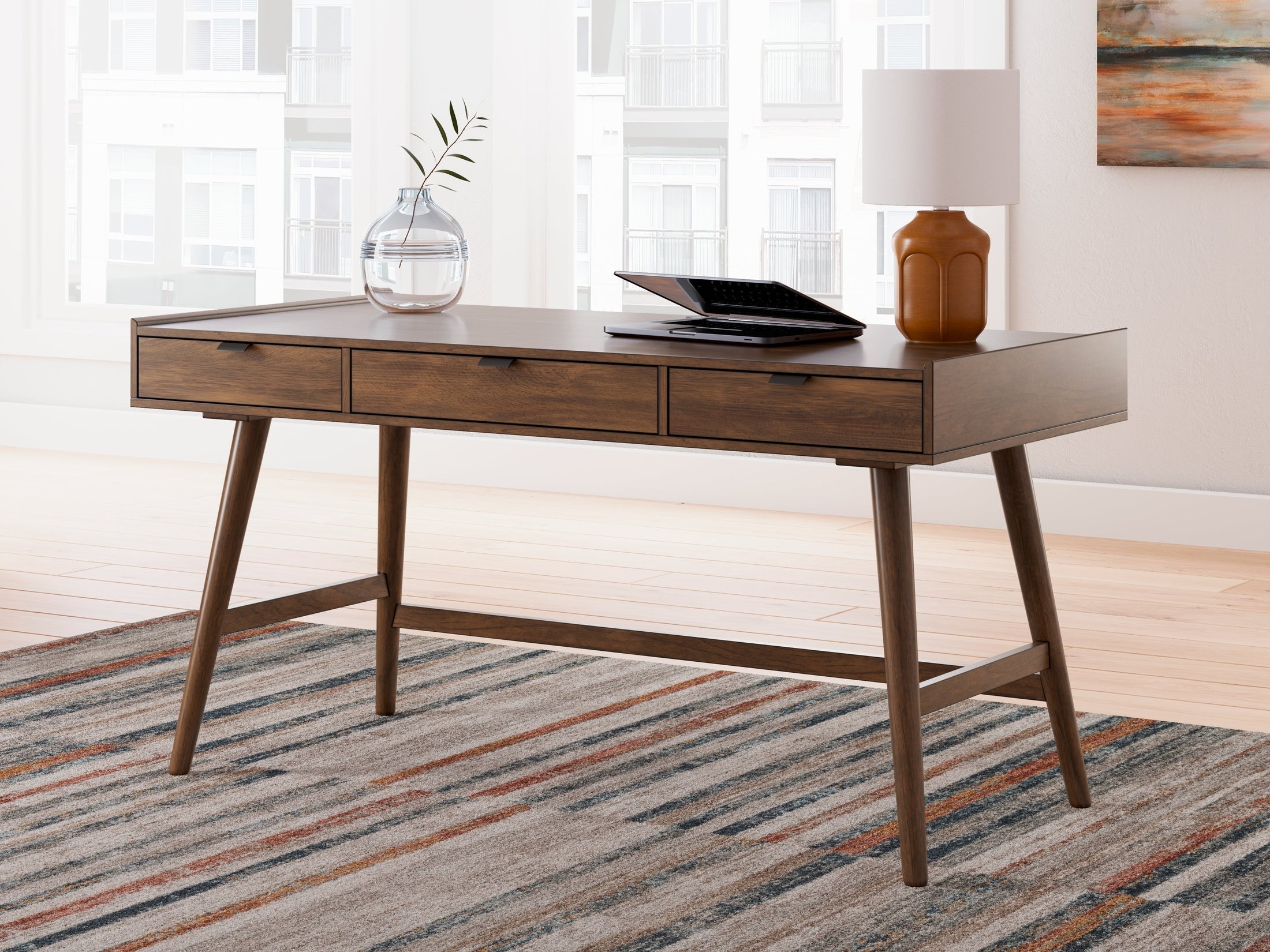Lyncott Brown 60" Home Office Desk