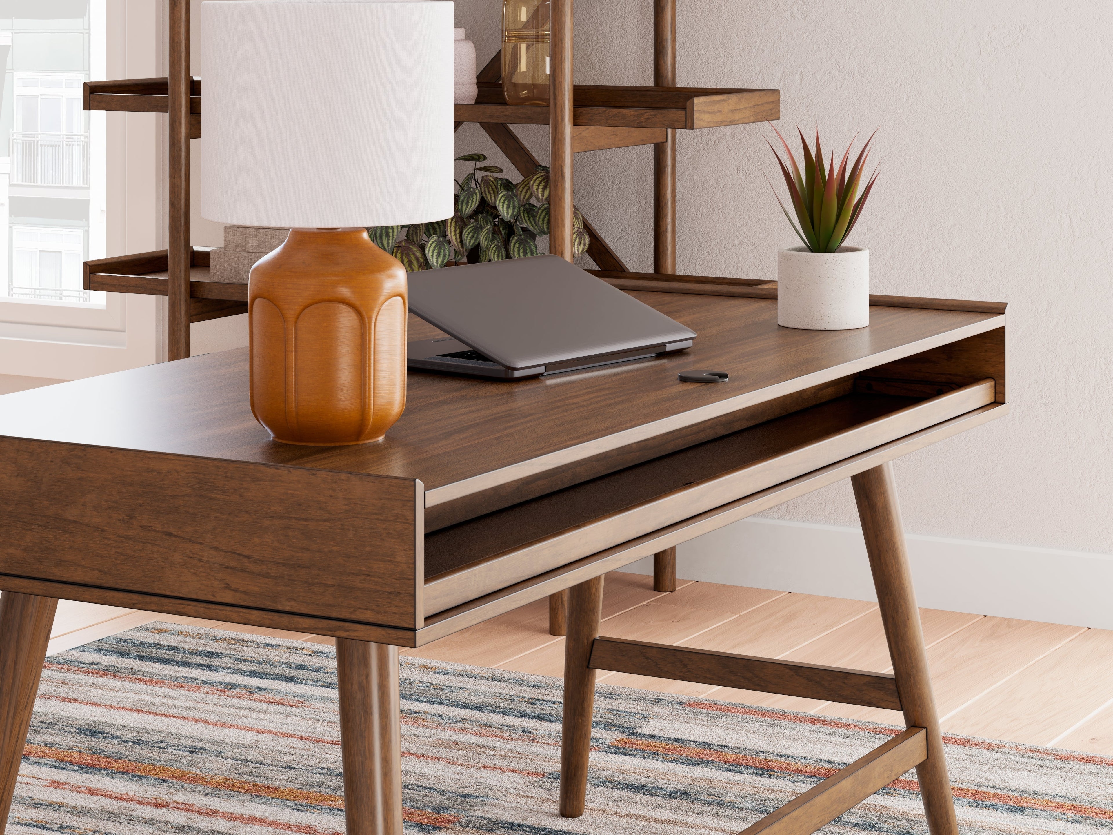 Lyncott Brown 60" Home Office Desk