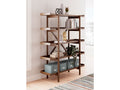 Lyncott Brown 70" Bookcase