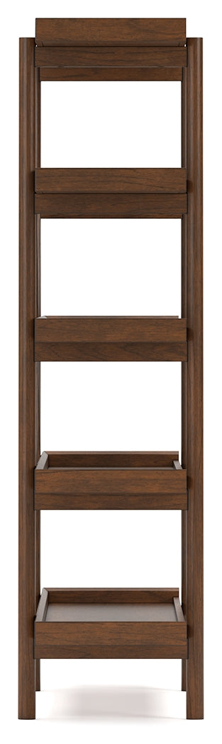 Lyncott Brown 70" Bookcase