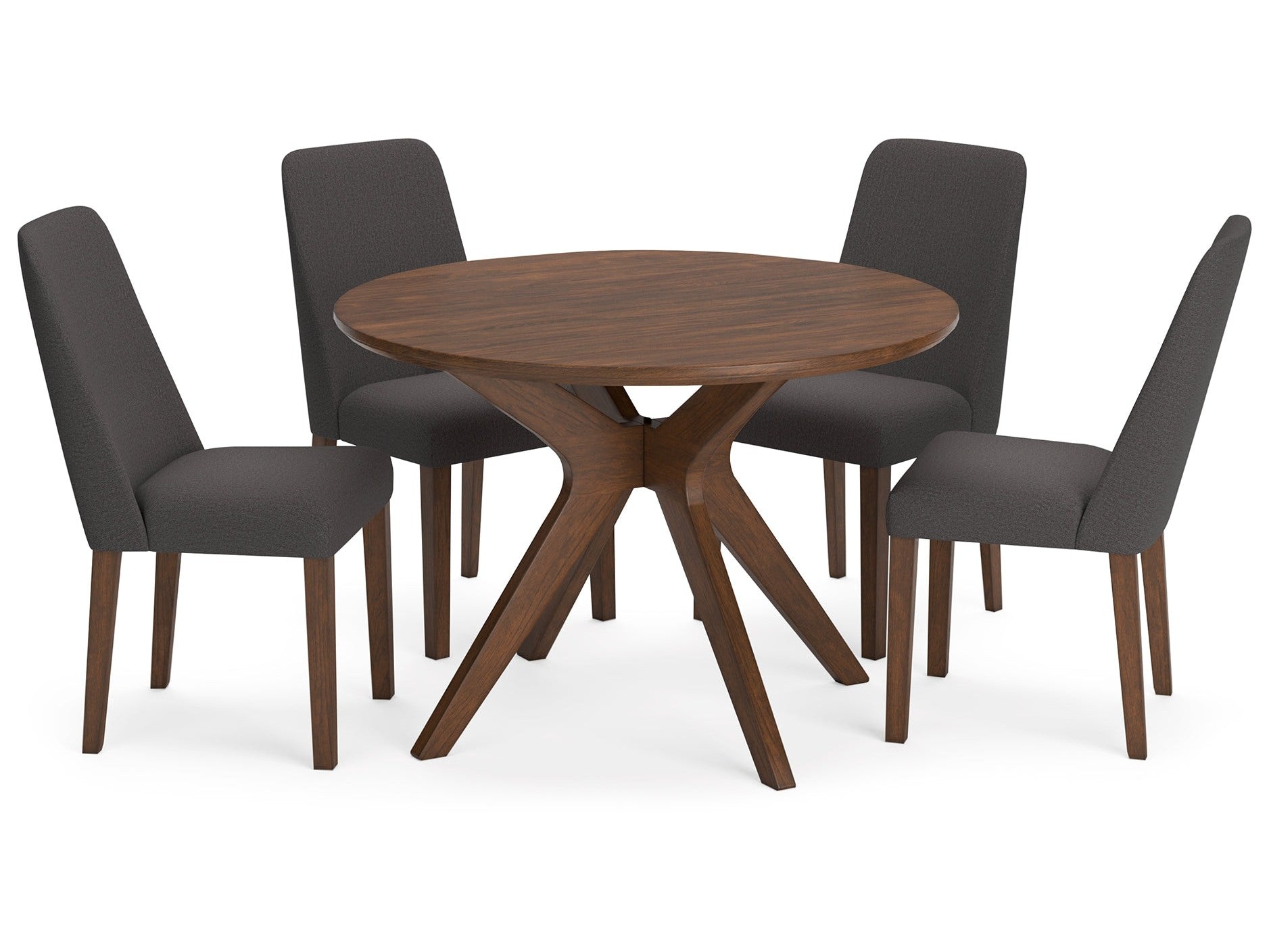 Lyncott Brown Dining Table w/4 Chairs