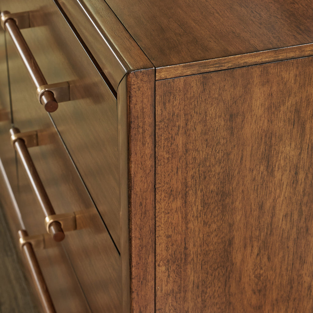 Lyncott Brown Dresser and Mirror