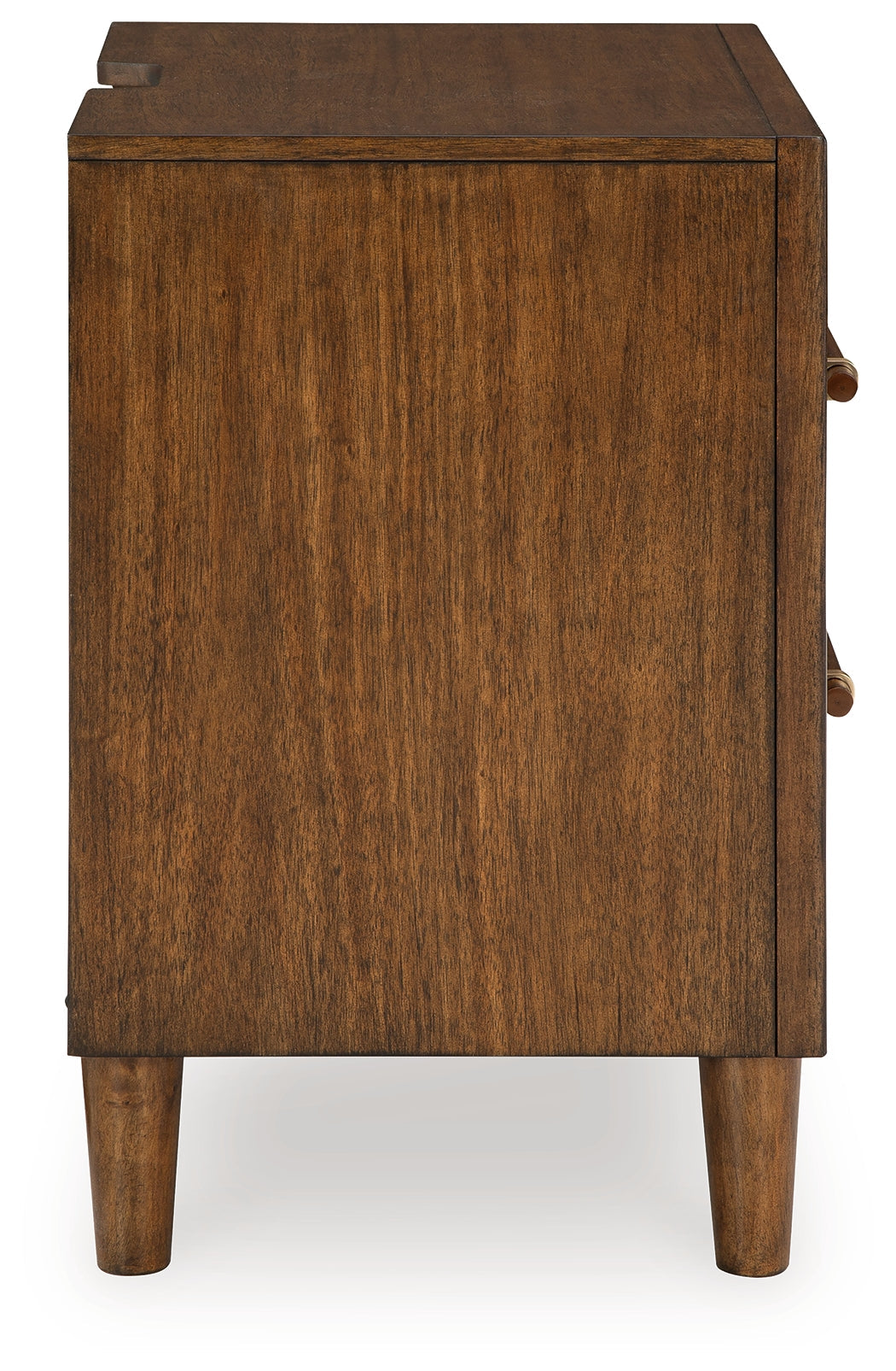 Lyncott Queen Upholstered Bed, Dresser, Mirror and 2 Nightstands, Brown